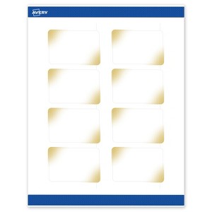 Avery Rectangle Labels, Gold Blush Pattern, 2" x 3" - 1 of 4
