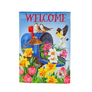 Evergreen Mailbox Bouquet Garden Suede Flag 12.5 x 18 Inches Indoor Outdoor Decor - 1 of 3