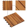 vidaXL Decking Tiles Vertical Pattern 11.8"x11.8" Acacia Set of 30 - 3 of 4