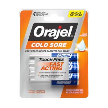 Orajel Single Dose Touch-Free Applicator Cold Sore Treatment - 4pk