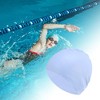 Unique Bargains Silicone Waterproof Solid Swim Cap 1 Pc - 2 of 4