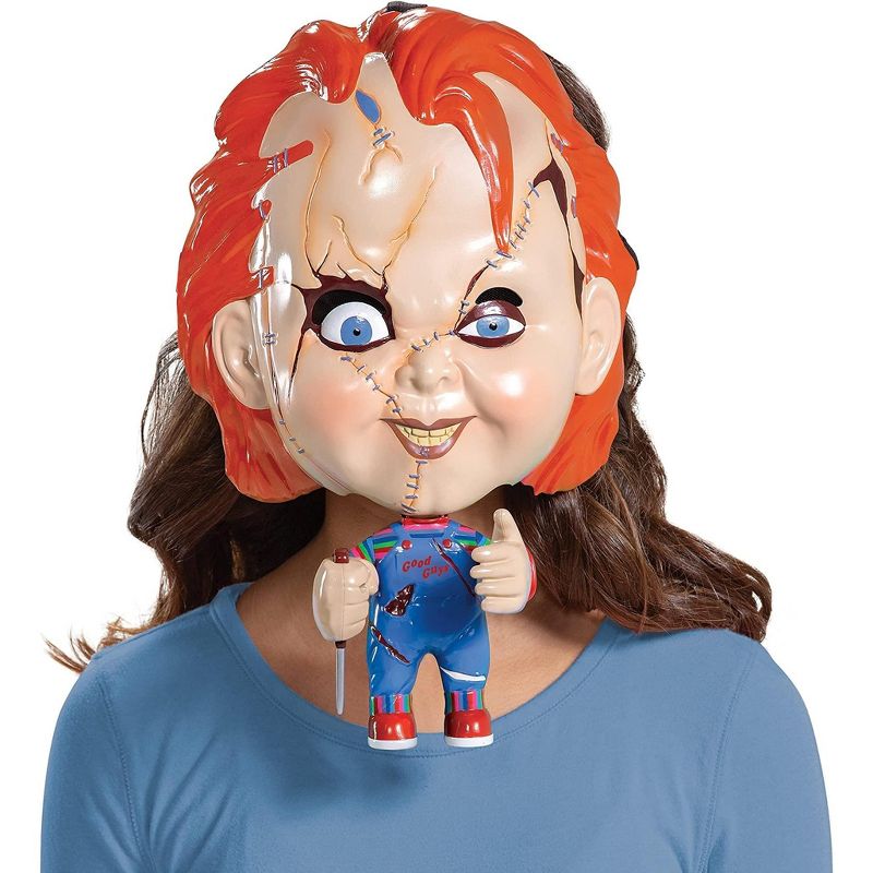 Disguise Childs Play Chucky Child Costume Move-A-Mask | One Size, 3 of 4