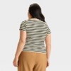 Women's Slim Fit Short Sleeve Cropped Ribbed T-Shirt - A New Day™ - 2 of 3