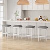 Tangkula 4PCS Upholstered 3-Height Bar Stool Versatile Kitchen Dining Stool - 2 of 4