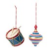 Melrose Toy Drum and Top Ornament (Set of 12) - 4 of 4