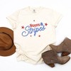 Simply Sage Market Women's Western Stars and Stripes Short Sleeve Garment Dyed Tee - 3 of 4