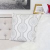 Tramull Holiday Snowflake Velvet Pillow 20x20 with Insert, Embroidered Winter Decor, Christmas Accent Cushion for Sofa Bedroom - 2 of 4