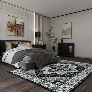 Moroccan Area Rug 5x7 Machine Washable Non-Slip Living Room Rugs, Geometric Print Modren Carpet for Bedroom Dining Office Entryway - 1 of 4