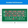 GSE 36" x 72" Portable Casino Roulette Tabletop Layout Mats, Casino Table Top Felt - 2 of 4
