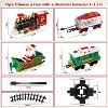 Angel Sar Electric Christmas Train Set with Tree Surround Track, Steam Train with Santa Coach, Sound & Light - 3 of 4