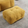 NicBex Velvet Bean Bag Chair,Lazy Sofa Chair with Memory Foam and Ottoman for Living Room,Dining Room,Bedroom,Hallway - 4 of 4