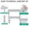 Stainless Steel Table for Prep & Work with Backsplash  Inches, Commercial Heavy Duty Table with Adjustable Under Shelf for Kitchen Busines - 3 of 4