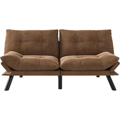 Convertible UNISOAR Foldable Modern Sofa Bed, Futon Lazy Sofa Bed, Lounge Chair Indoor,Light Gray/Blue/Black/Cream/Green/Brown
