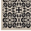 Modway Ariana 5x8 Area Rug - Vintage Floral Trellis Indoor/Outdoor Rug in Black and Beige, Tight Low Pile Weave - 2 of 4