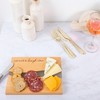 Pavilion Gift Company - Eat Well & Laugh Often - 9" x 7" Serving Wooden & Resin Board Spreader Knife Set Housewarming Charcuterie Gift - 2 of 4