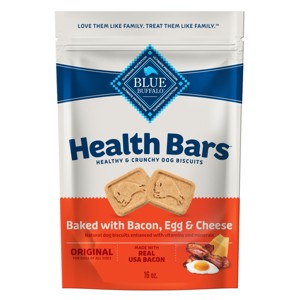 Blue Buffalo Health Bars Natural Crunchy Dog Treats Biscuits with Bacon, Egg & Cheese Flavor - 16oz - 1 of 4