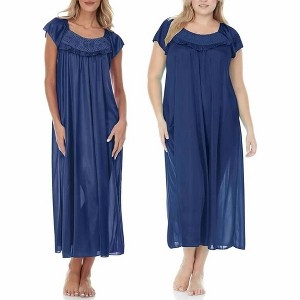 Ezi Satin Silk Nightgown For Women - 1 of 4