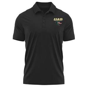 University of Alabama at Birmingham Adult Polo Left Chest Logo, Athletic Heather - 1 of 4