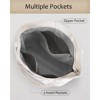 FATMOON Corduroy Tote Bag: Spacious Vegan Leather Shoulder Bag with Zipper and Pockets for College, Work, and Travel - 4 of 4