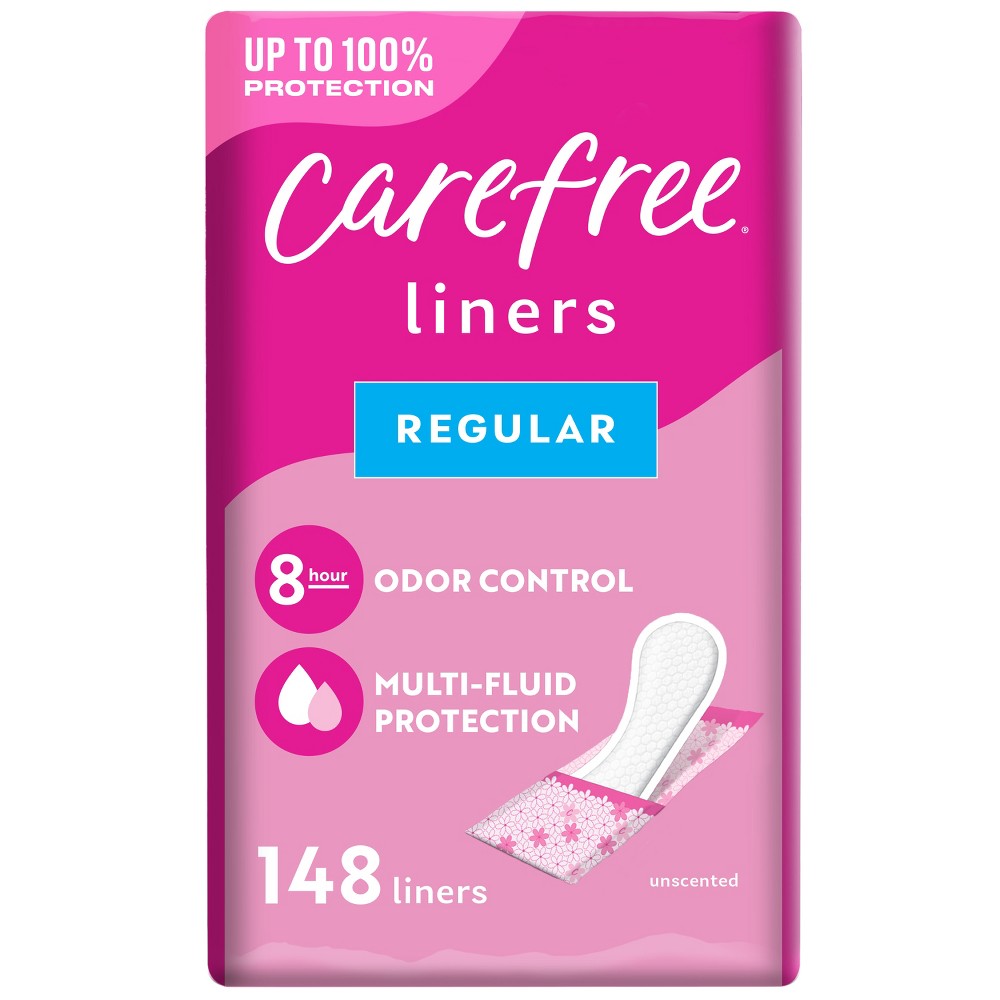 Carefree Regular Panty Liners Wrapped - Unscented - 148ct