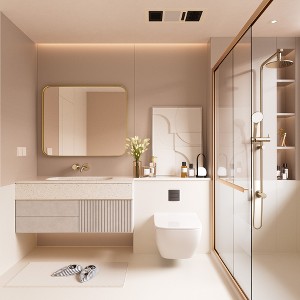 Rectangular Framed Tempered Glass Wall-Mounted Bathroom Vanity Mirror - 1 of 4