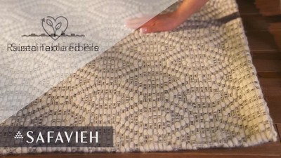 Elegant Marbella 4' x 6' Blue and Ivory Hand-Woven Area Rug