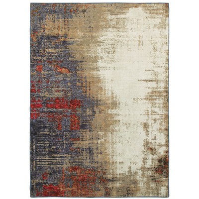 Oriental Weavers Evolution 8001A Ivory/ Multi Indoor Area Rug - 5'3" x 7'3"