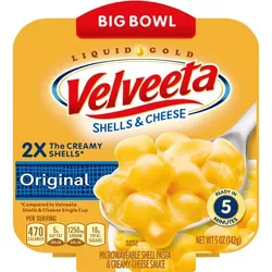 Velveeta Shells & Cheese Big Bowl Original - 5oz