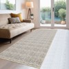 Washable Modern Printed Rug Non Slip Low Pile Rug Soft Contemporary Throw Floor Cover Foldable Indoor Carpet for Living Room Bedroom Playroom - 2 of 4