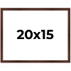 PosterPalooza | Classic Modern Brown Picture Frame - UV Acrylic, Backing Board, Hanging Hardware Included - 2 of 4