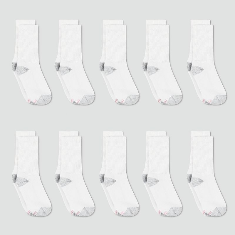 Hanes Women's Cushioned 10pk Crew Socks - 5-9, 3 of 5