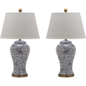 Spring Blossom Table Lamp - Blue And White (Set of 2) - Safavieh , White/Blue
