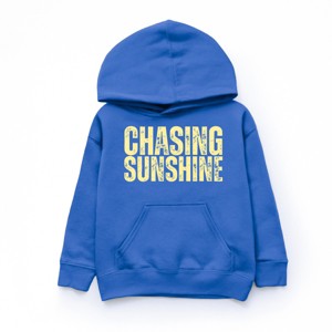 The Juniper Shop Chasing Sunshine Block Distressed Youth Hoodie - S - Royal - 1 of 4
