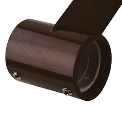 Espresso Stainless Steel Adjustable Ceiling Curtain Rod Holder
