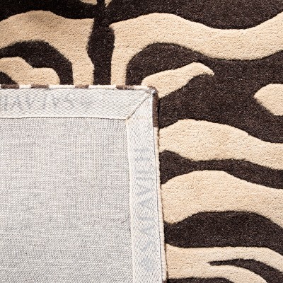 Hand Tufted Black and White Wool Runner Rug