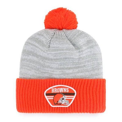 NFL Cleveland Browns Men's Badge Knit Beanie - Gray