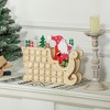 Aghana Digitals Santa Sleigh Wooden Advent Calendar, 24 Drawer Countdown, Reusable Red Holiday - 3 of 4