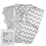 Swaddle Blankets for Baby Girl & Boy 3 Pack Sleep Sack Velcro by Comfy Cubs