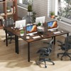 Tangkula 71" x 35.5" Large Office Table w/ Cable Grommet Sturdy Metal Legs for Boardroom - 4 of 4