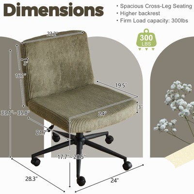 Karl Home | 25.2'' W Make Up Task Office Chair