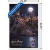 Trends International Harry Potter and the Sorcerer's Stone - Hogwarts at Night Framed Wall Poster Prints - 3 of 4