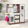 Costway Kids Kitchen Playset w/Attractive Lights & Sounds Range Hood Microwave Ice Maker - 2 of 4