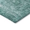 Teal Blue Green And Gray Abstract Washable Indoor Outdoor Area Rug - 4 of 4