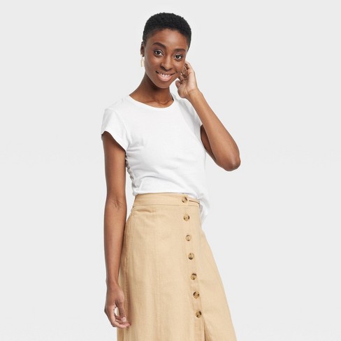 Women's Fitted Short Sleeve T-Shirt - Universal Thread™ White S