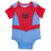 Marvel Avengers Black Panther Baby Cosplay Bodysuit Pants and Hat 3 Piece Outfit Set Newborn to Infant - 4 of 4