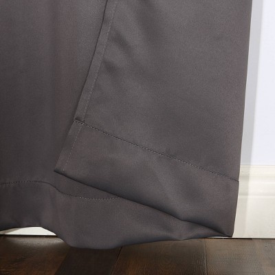 Charcoal Blackout Energy Efficient Grommet Curtain Panel