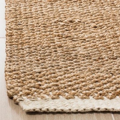 Ivory Natural Hand-Knotted Jute 2'6" X 8' Runner Rug
