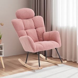 Teddy Fabric Rocking Glider Chair - 1 of 4