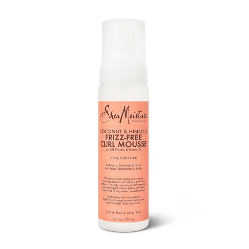Sheamoisture Curl Mousse For Frizz Control Coconut And Hibiscus 7 5 Fl Oz Target