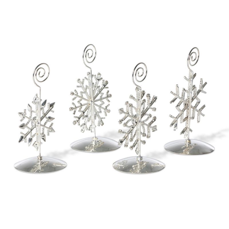 Park Hill Collection Snowflake Splendor Place Card Holders, 4 of 5